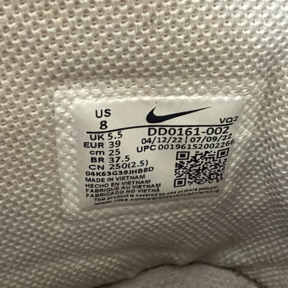 Women's Nike Court Legacy Cnvs Mid Light Bone/Sanddrift White DD0161-002 Size 8 - Picture 10 of 16